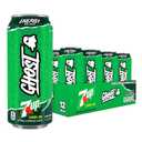 GHOST Energy Drink - 12-Pack, 7UP, 16oz Cans - Energy & Focus & No Artificial Colors - 200mg of Natural Caffeine, L-Carnitine & Taurine - Gluten-Free & Vegan