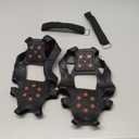 Ice Cleats Tungsten Crampons, Anti Slip Shoes Grippers with Reflective Heel, Ice Snow Cleats for Shoes and Boots Men Women Slip-on Overshoes Stretch Footwear (X-Large(10-13 men/11.5-14 women))