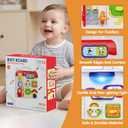 Montessori Toys for Toddlers 1-3 with LED Lights and Music, Sensory Toys Birthday Gift for Baby Boys Girls Ages 2 3 4 5