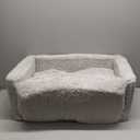 Delta Children Cozee Flip-Out Sherpa 2-in-1 Convertible Sofa to Lounger for Kids, Grey
