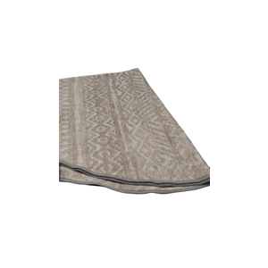 Beige Area Rug, 6x6 Ft Round, for Kitchen Bedroom Entryway Bedroom Living Room, Thin Flatweave Stain ResistantVintage Distressed Rugs Accent Floor Carpet Non Slip Washable
