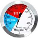 2 inch BBQ Thermometer Gauge Charcoal Pit Smoker Temp Gauge, Heat Indicator Temp Thermometer for Wood Charcoal Grill Pit