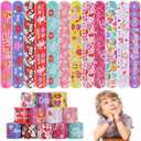 Valentines Slap Bracelets for Kids 36PCS Valentines Day Gifts for Kids Bulk Snap Bracelets Valentine Party Favors Goodie Bag Stuffers Treats Student Classroom Exchange Prizes Decorations Accessories