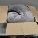 QUEEN ROSE Body Pillow for Side Sleepers, Soft Comfort S Shaped Hug Pillow for Adults, Full Body Support, Velvet Grey, 41in