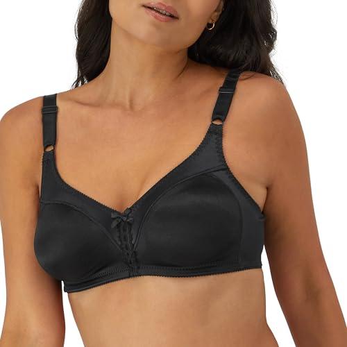 Bali Women's Double Support Wire-Free Bra, Black, 38B