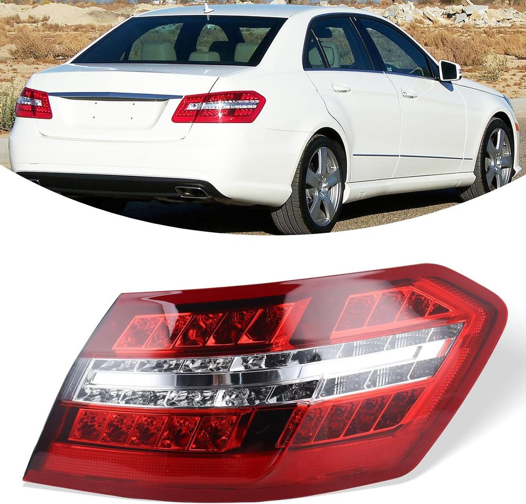 USA Type Lamp Assembly Compatible With Mercedes Benz 2010-2013 W212 E350 E550 AMG Outer Tail Light Right Passenger Side 2129060858 MB2805106