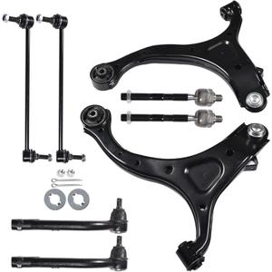 8pc Kit Front Control Arm Ball Joint Sway Bar Link Tie Rod End LH RH Replacement for Santa Fe 2007-2012 Replacement for Sorento 2011-2013