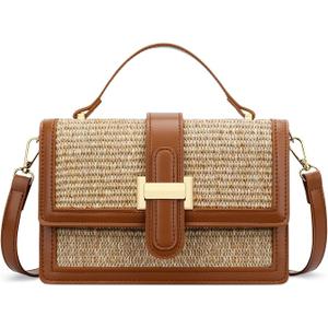 KKXIU Crossbody Bag for Women, Top Handle Purse Small Designer Handbag | Adjustable Shoulder Strap, Small Purse for Lady, Shoulder Clutch