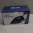 Steam Iron for Clothes 12s Fast Heat-up, 1500W Iron with 13.21oz Water Tank, 3-Way Auto shutoff, Burst Steam, Spray Mist, Anti-Drip, Self-Cleaning, Vertical Ironing for Home (Teal Blue)