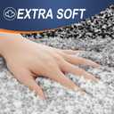OLANLY Bathroom Rugs Mat 30x20, Extra Soft Absorbent Microfiber Bath Rugs, Rubber Backing, Quick Dry, Machine Washable Bath Mats for Bathroom Floor, Tub and Shower, Home Decor Accessories, Black