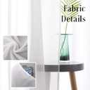 Off White Semi Sheer Curtains 63 Inches Long Faux Linen Off White Sheers with Rod Pocket for Bedroom Living Room Girls Kids Room 2 Panels 52x63