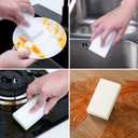 2 x 50 Pack Extra Thick Multi-Purpose Melamine Sponge,Magic Sponge Eraser,Household Extra Large Melamine Cleaning Pads No Scratches Cleaning Sponge,Floo,Bathroom,Kitchen (White)