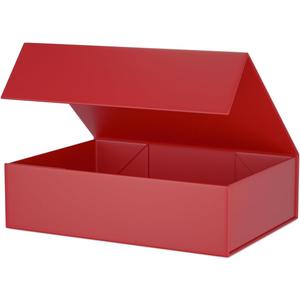Gift Boxes 11.9" x 8.5" x 3.3" with Magnetic Closure Lid Boex for Presents,Bridesmaid Gifts Box,Cute Box,Birthday Boxs,Luxury for Gift Packaging, Magnetic Gifts Boxe for Wrapping (Red)