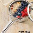 SNOWCLAD Pots and Pans Set Non Stick | Stainless Steel Kitchen Cookware, 14pc
