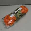 6 Bundles Silk Geraniums Artificial Flowers for Outdoors, UV Resistant Faux Plants Realistic for Garden Patio Porch Window Box Home Indoor Outdoor Decor (6, Orange-red)