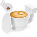 P-oops! White Elephant Gifts for Adults, Christmas Gifts for Women Men,Toilet Coffee Mug, Mens Gift, Fruit Bowl, Valentines Day for Him Her,Anniversary Funny Gag Gift (White)