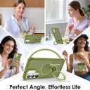 for Samsung Galaxy S26 Case with Magnetic Stand, Green | Crystal Clear Case,Rigorous Drop Protection, Great Grip Feeling, Slim Shockproof Phone Cover