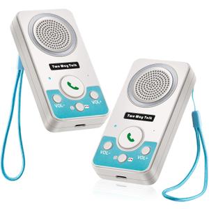 Intercoms Wireless for Home, 2 Way Audio Hands-Free Long Range Wireless Intercom System, 4 Ringtones 8 Volume Levels, Up to 10 Days Standby Intercom Syetem for House, Office, Classroom, White