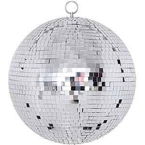 Disco Ball - 12 Inch Mirrored Discos Balls, Large Disco Bal, Rotating Ball for Party Designs, Weddings, Home Decor, Silver Hanging Discos Balls.