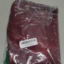 Burgundy Jacquard Rectangle Tablecloth Exquisite Grain Design Waterproof and Wrinkle Resistant Table Cloth for Indoor Outdoor Parties Kitchen Dinning Room (60" x 104" (Rectangular)