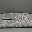 Uphome Boho Vintage Bathroom Rug Runner Gray Non-Slip Soft Long Bath Mat Machine Washable Oriental Bathroom Mats Traditional Tribal Floral Bath Rugs for Sink Shower Tub, 20x59 inch (1'8" x 4'11" (Rectangular), Grey)