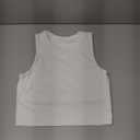 Natural Feelings Nudi Sports Bras for Women Removable Padded Yoga Tank Tops Sleeveless Fitness Workout Crop Tops (Small, White)