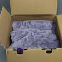 DREAMLAB Amethyst and Quartz Crystal Cooling Reversible Weighted Blanket with Removable Cover, 15 Pounds, Lavender (48x72)