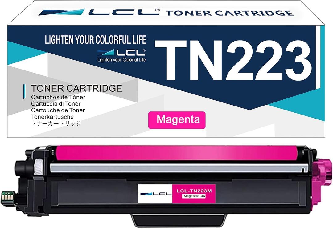LCL Compatible Toner Cartridge Replacement for Brother TN223 TN-223 TN223M TN-223M HL-L3210CW HL-L3230CDW HL-L3270CDW HL-L3290CDW MFC-L3710CW MFC-L3750CDW MFC-L3770CD HL-L3230CDN (1-Pack Magenta)