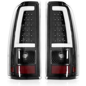 Silverado Tail Lights Compatible With 2003-2006 Chevy Silverado 1500/1500HD 2500/2500HD 3500 Driver and Passenger Side OE Style Rear Brake Lamps, Bulb and Harness Included