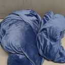 WEERRW Velvet Couch Covers for 2 Cushion Couch Sofa - High Stretch Luxury Velvet Plush 3 Pieces Sofa Slipcovers with Elastic Bottom, Furniture Protector for Pets, Machine Washable, Light Blue, Medium