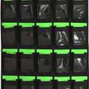 Hanging Organizer Classroom Pocket Chart for Cell Phones Calculator Holder with DIY Clear Card Pockets (20 Pockets)