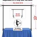 Over The Table Rod Stand with Clamps Adjustable 29"-42" Tall 28"-98" Length, Table Arch Stand, Metal Balloon Arch Kit for Birthday Wedding Baby Shower Halloween Christmas Decorations