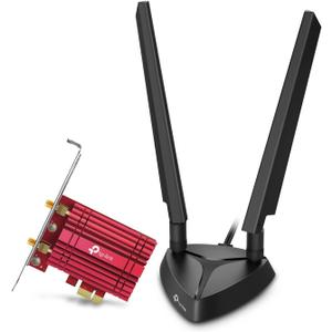 TP-Link WiFi 6E Intel AX210 AXE5400 PCIe WiFi Card for PC Archer TXE75E- Tri Band Wireless Adapter for Desktop PC w/Magnetic Base Dual Antenna, Bluetooth 5.3(USB Port), WPA3, MU-MIMO, OFDMA, 802.11ax