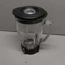 Anbige Replacement Parts Glass jar with Jar Base Bottom Cap,Blade with Rubber Gasket, Compatible with Oster Pro 1200 Blenders