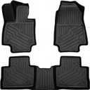 RAV4 Floor Mats Compatible with 2025 2024 2023 2022 2021 2020 2019 Toyota RAV-4All Weather Protection Waterproof Durable Anti-Slip Odorless Custom-fit TPE Floor Liner Front and Rear Row Set