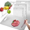 Titanium Cutting Board 2025 New Upgrade 100% Pure Titanium Cutting Boards for Kitchen - Double-Sided Food-Grade Chopping Board Non-Stick Durable and easy to clean (18 x 12 in)