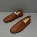 Men's Genuine Leather Loafer Shoes Slip On Soft Walking Driving Shoes Size 10.5