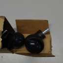 Office Chair Caster Wheels for Carpet Set of 5 -Replacement for Office Chairs Mat Safe for All Floors Including Hardwood - 2-Inch Rubber Replacement - Smooth & Silent Universal Size (11x22 mm) -Black