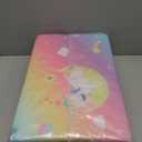 Shellwei Vinyl Nap Mat for Kids Preschool Daycare 52 x 20 x 1'' Kids Sleeping Folding Rest Mat for Toddler Boys Girls Baby Classroom Home Travel(Rainbow Unicorn)