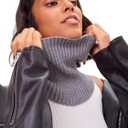 Winter Neck Warmer Scarf Neck Gaiter for Men Women, Windproof Neck Warmer Ski, Tube Circle Neck Scarves (Gray)