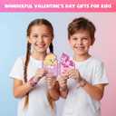 30Pack Valentines Day Gifts for Kids Classroom with Valentine Earrings 30Pair, Cute Kids Valentines Cards & Earrings for Girls, Party Favor Exchange Gifts for Class School Classroom