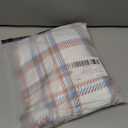 OYOANGLE Women's 3 Piece Pajama Set Cami Top and Plaid Print Shorts Pants Pj Set Loungewear (White, L)