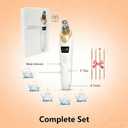 2026 Pore Vacuum Blackhead Remover, Rechargeable Facial Pore Cleaner with 3 Suction Modes, 5 Replaceable Heads & 4 Extraction Tools, Deep Cleansing Skin Care Tool for Face Nose, Gift for Women-Gold