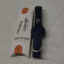 AirTag Dog Collar - Genuine Leather Dog Collar with Apple AirTag Holder and Metal Buckle - Smart GPS Tracking Pet Collars for Small Medium Large Dogs Puppy (Smoky Blue, S, 12"-15" Neck Fit)