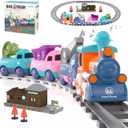 Electric Train Set for Toddler 2-4, Toddler Toys for 2+ Year Old Boy Gifts, Train Toy with Music, Light, Tracks,Toys for 2+ 3 4 5 Year Old Boy Birthday Gifts