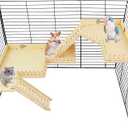 Hamster Wooden Platform,Chinchilla Cage Accessories,Hamster Ladder,Wooden Platform Jumping Board Climbing Ladder for Small Animal & Chinchilla, Guinea Pig, Hamster, Rat Cage