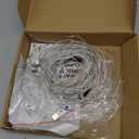 Fomcet Sage Green Tulle Backdrop Curtains with Lights String 10FT X 8FT Sheer Curtain with Lights Tulle Curtains Backdrop for Wedding Birthday Party Photo Shoot (2 Panels 5x8FT)