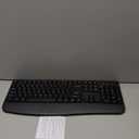 Wireless Keyboard and Mouse Combo, Full-Sized 2.4GHz Wireless Keyboard with Comfortable Palm Rest and Optical Wireless Mouse for Windows, Mac OS PC/Desktops/Computer/Laptops (Black)