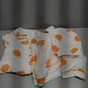 codcm Womens 3pcs Cotton Pajamas Set Short Sleeve Sleepwear Fruit Print Cute Pj Set with Long Pants(White, X-Small)