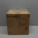 Crzoe Ice Makers Countertop with Handle, 2 Sizes of Ice, 8 Bullet Ice Cubes in 6 Mins, 26Lbs/24H, Portable Ice Maker with Self-Cleaning, Ice Machine for Home&Kitchen&Office&Party (White)